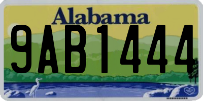 AL license plate 9AB1444