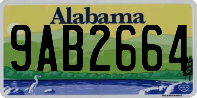 AL license plate 9AB2664
