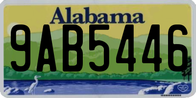 AL license plate 9AB5446