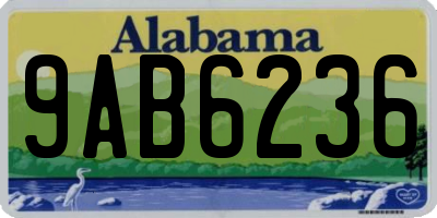 AL license plate 9AB6236