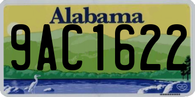 AL license plate 9AC1622