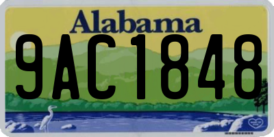 AL license plate 9AC1848