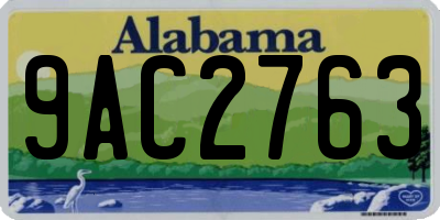 AL license plate 9AC2763