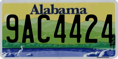 AL license plate 9AC4424