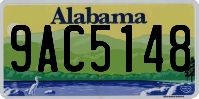 AL license plate 9AC5148