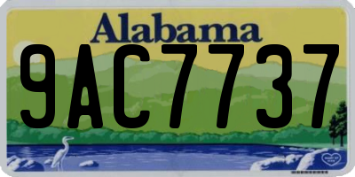 AL license plate 9AC7737