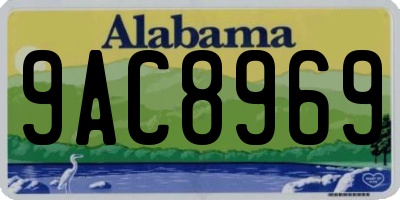 AL license plate 9AC8969