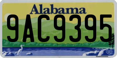 AL license plate 9AC9395