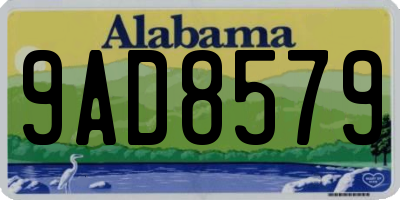 AL license plate 9AD8579