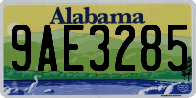 AL license plate 9AE3285