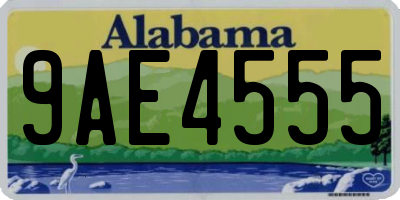 AL license plate 9AE4555