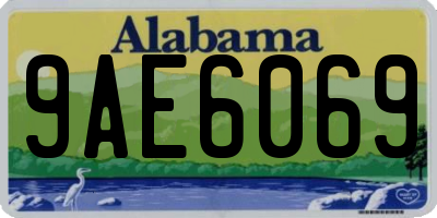 AL license plate 9AE6069