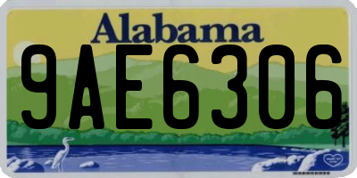 AL license plate 9AE6306
