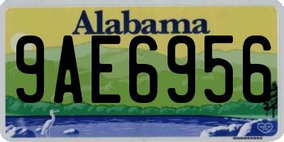AL license plate 9AE6956