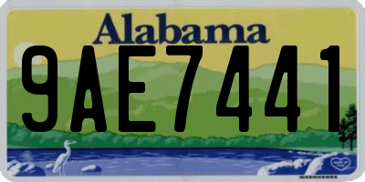 AL license plate 9AE7441