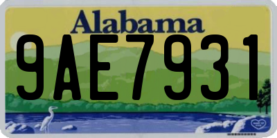 AL license plate 9AE7931