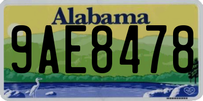 AL license plate 9AE8478