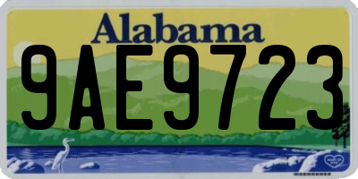 AL license plate 9AE9723