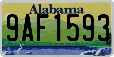 AL license plate 9AF1593