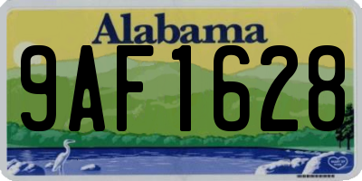 AL license plate 9AF1628
