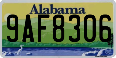 AL license plate 9AF8306