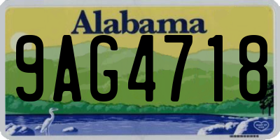 AL license plate 9AG4718
