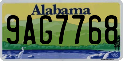 AL license plate 9AG7768