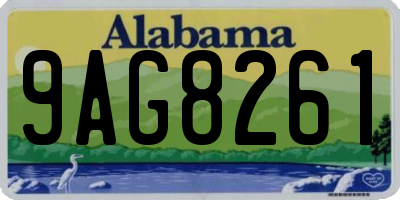 AL license plate 9AG8261