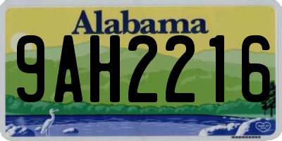AL license plate 9AH2216