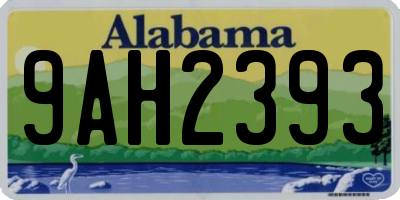 AL license plate 9AH2393