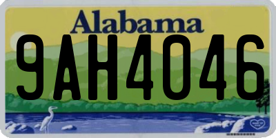 AL license plate 9AH4046
