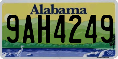 AL license plate 9AH4249