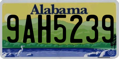 AL license plate 9AH5239