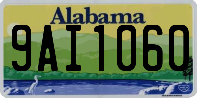 AL license plate 9AI1060