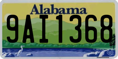 AL license plate 9AI1368