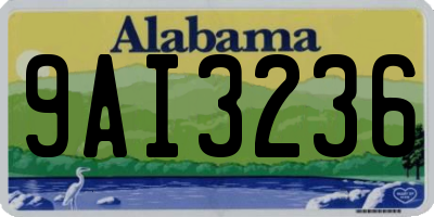 AL license plate 9AI3236