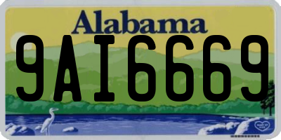 AL license plate 9AI6669