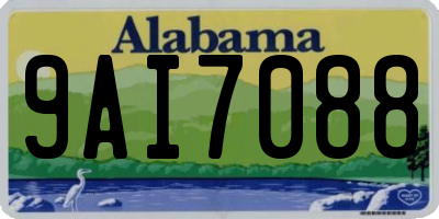AL license plate 9AI7088