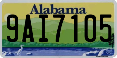 AL license plate 9AI7105