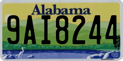 AL license plate 9AI8244