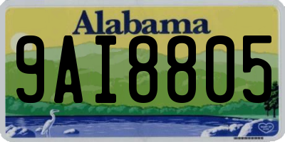 AL license plate 9AI8805