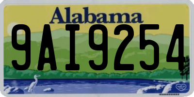 AL license plate 9AI9254