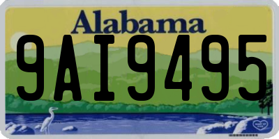 AL license plate 9AI9495