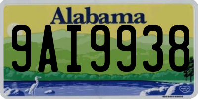 AL license plate 9AI9938