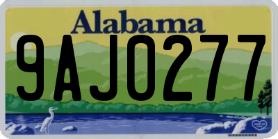 AL license plate 9AJ0277