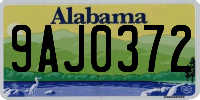 AL license plate 9AJ0372