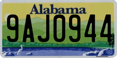 AL license plate 9AJ0944