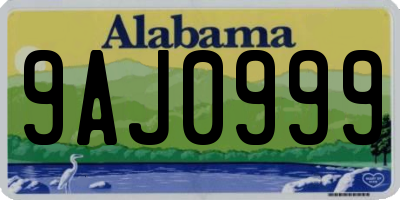 AL license plate 9AJ0999