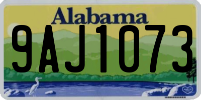 AL license plate 9AJ1073
