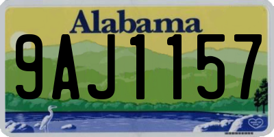 AL license plate 9AJ1157